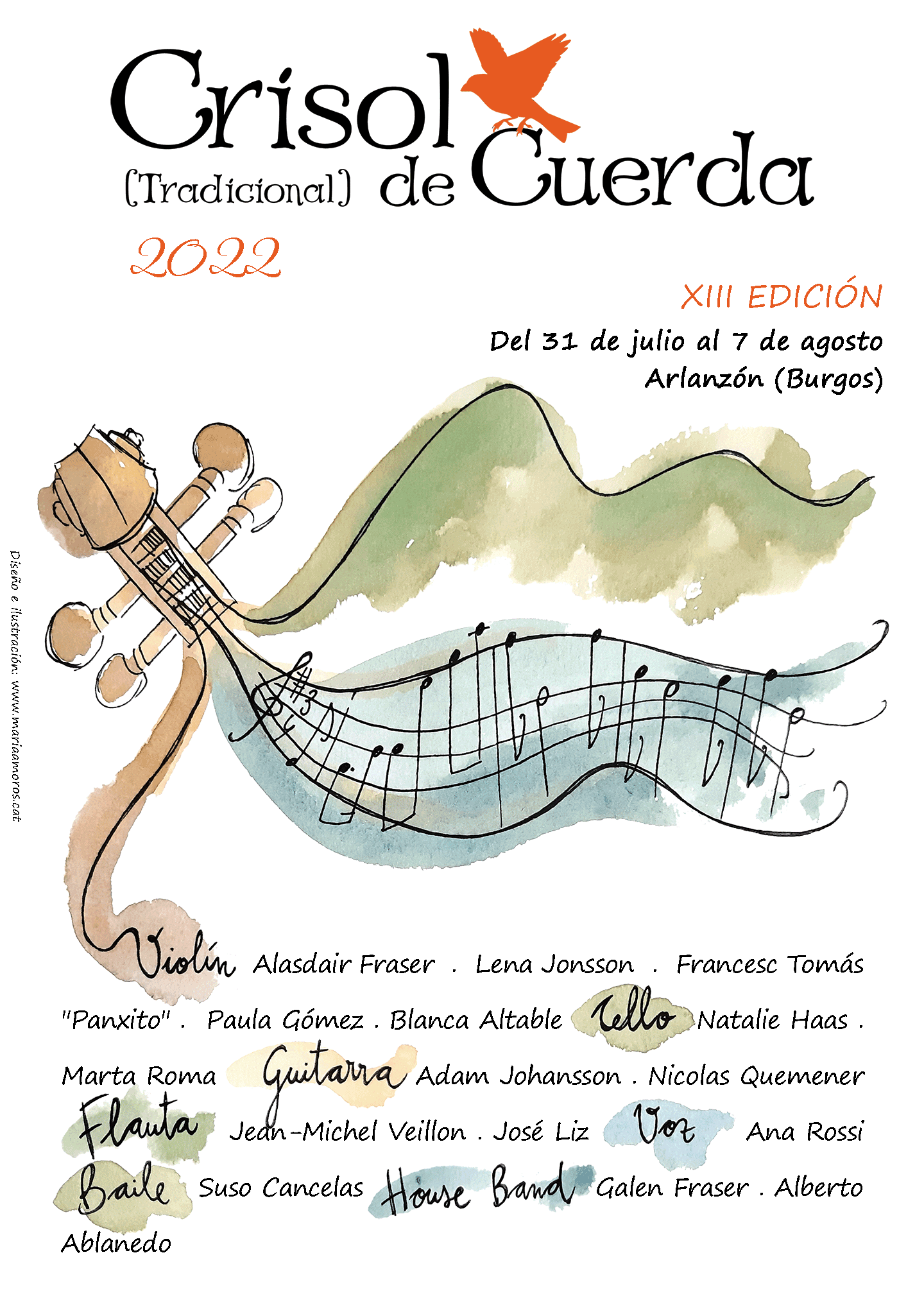 Poster Music Summer Academy Crisol de Cuerda