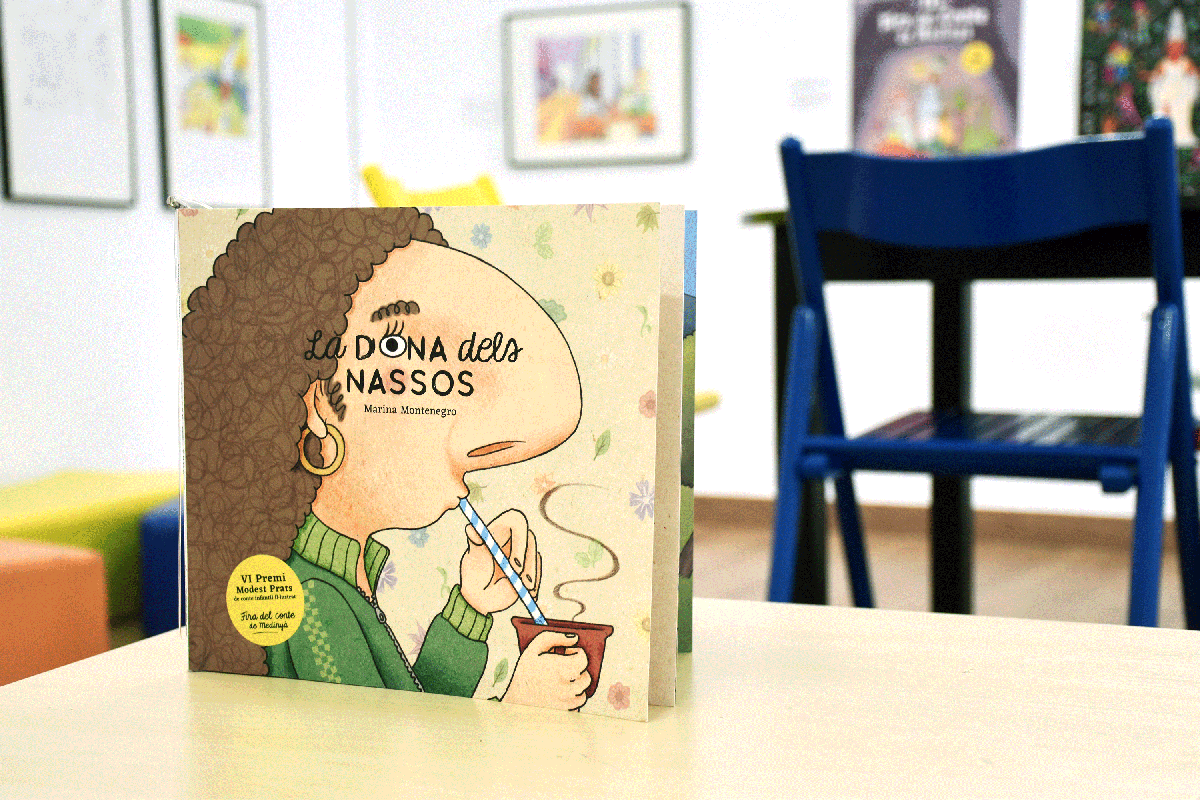 Conte il·lustrat "La Dona dels Nassos" a l'exposició Il·lustramons de la Casa de Cultura de Girona