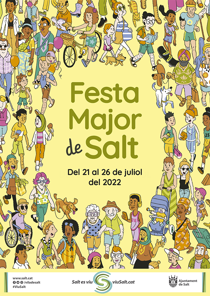Cartell guanyador — Festa Major de Salt 2022