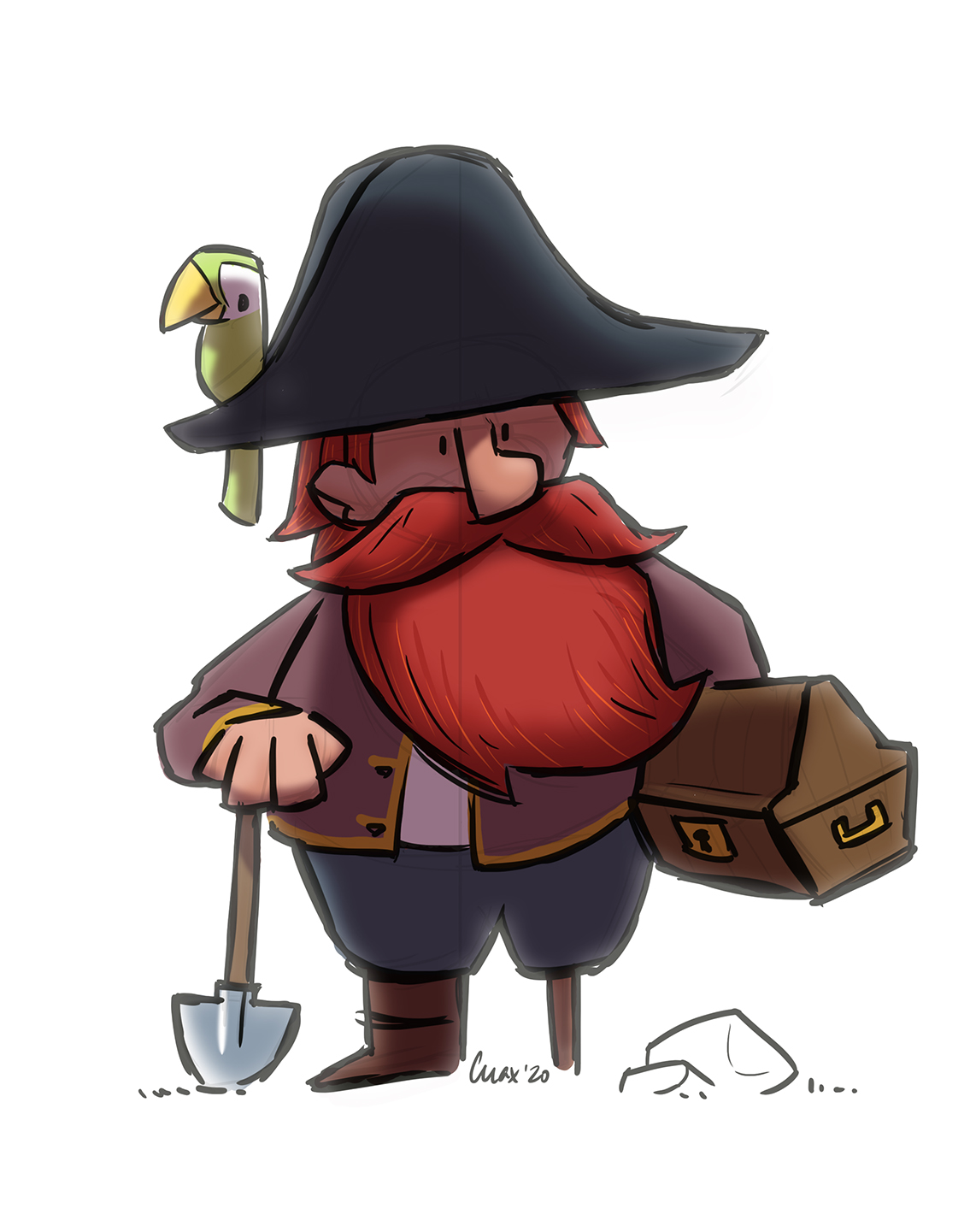 Pirate Character for Instagram