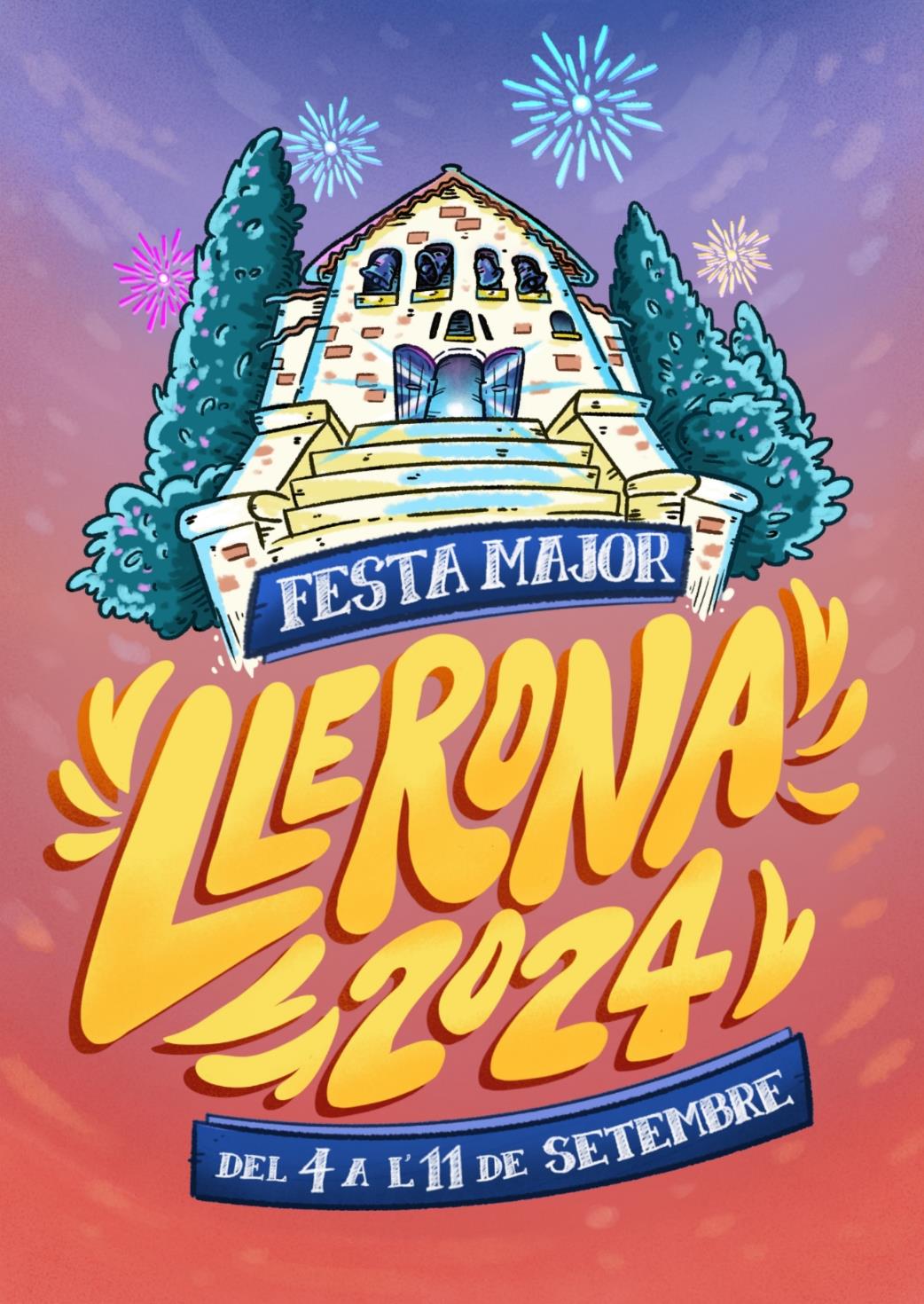 Cartel per la Festa Major de Llerona, 2024